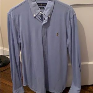 Men’s Polo Knit Oxford Dress Shirt